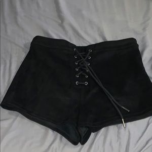 Suede Forever 21 Tie shorts